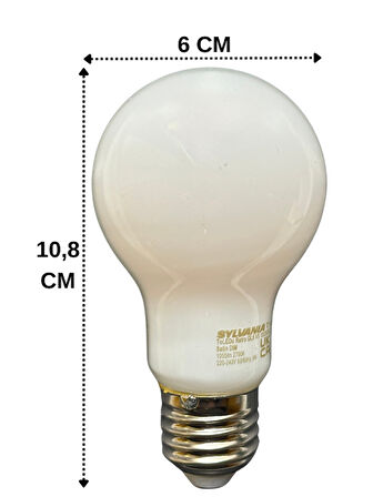 (6 Adet) Sylvania 9W (75W) 2700K (Sarı Işık) Dim Edilebilir E27 Duylu (Kalın Duy) Soft Led Ampul