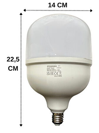 (2 Adet) Sylvania 45W 3000K (Sarı Işık) E27 Duylu (Kalın Duy) Torch Led Ampul 