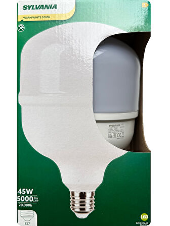 (6 Adet) Sylvania 45W 3000K (Sarı Işık) E27 Duylu (Kalın Duy) Torch Led Ampul 