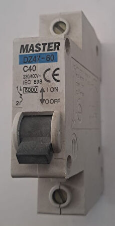 MASTER 40 AMPER C40 6000KA OTOMAT SİGORTA