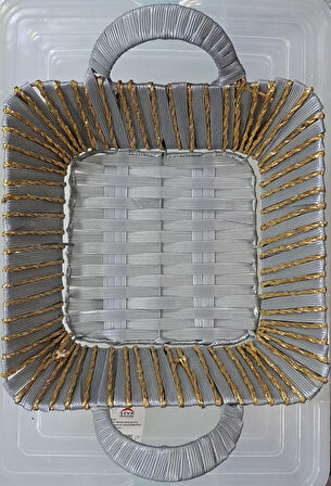LEVA EKMEK SEPETİ KARE TU-4639 ( 25 x 25 x 7 cm )