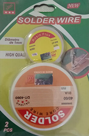 SOLDER PASTALI LEHİM TELİ SETİ