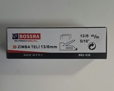 BOSSRA MEKANİK ZIMBA TELİ ( 13/8 mm ) - 5/16İNÇ - 8 mm