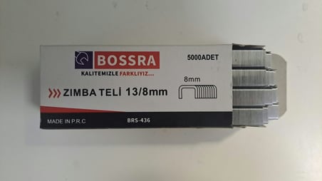 BOSSRA MEKANİK ZIMBA TELİ ( 13/8 mm ) - 5/16İNÇ - 8 mm