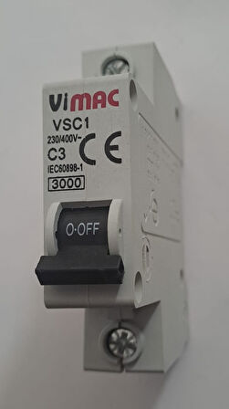 VİMAC 3 AMPER 3000KA C3 OTOMAT SİGORTA