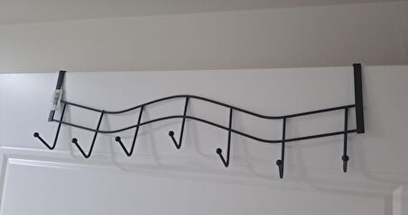 7 Lİ KAPI ARKASI ASKI SİYAH ( AMERİKAN KAPILAR İÇİN )