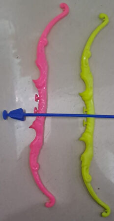 LASTİKLİ OK YAY SARI & PEMBE ( 1 ADET FİYATIDIR )
