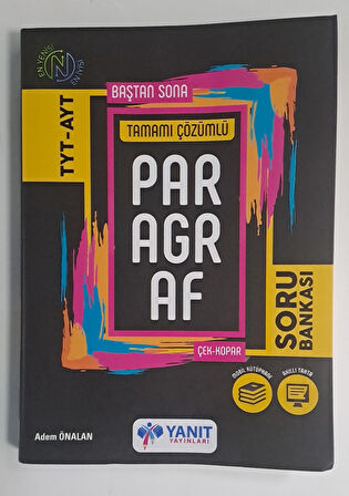 YANIT YAYINLARI TYT-AYT PARAGRAF SORU BANKASI ( 2.EL )