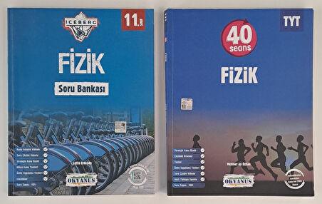 OKYANUS YAYINLARI TYT VE 11.SINIF FİZİK SORU BANKASI ( 2.EL )