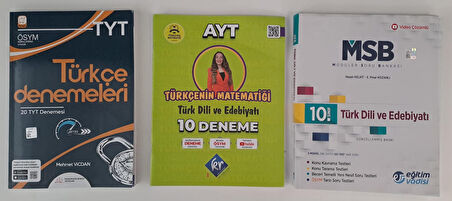 PARAGRAFIN ŞİFRESİ - KR AKADEMİ VE EĞİTİM VADİSİ YAYINLARI TYT - AYT TÜRKÇE DENEME VE 10.SINIF TÜK DİLİ VE EDEBİYATI SORU BANKASI ( 2.EL )