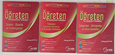 GÜR YAYINLARI ÖĞRETEN MATEMATİK VE GEOMETRİ FASİKÜLLERİ ( 2.EL )