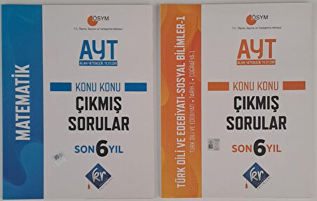 KR AKADEMİ YAYINLARI AYT MATEMATİK VE TÜRKDİLİ EDEBİYATI-SOSYAL BİLİMLER-1 ÇIKMIŞ SORULAR