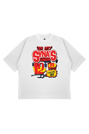 Unisex Oversize SYNA WORLD LONDON Baskılı Boxy Fit Kalın Kumaşlı (240gsm) T-shirt