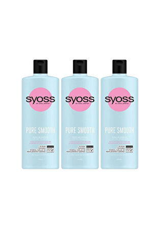 Syoss Pure Smooth Micellar Ağırlaştırmayan Derinlemesine Bakım Şampuan 500ml X 3 Adet