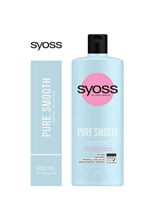 Syoss Pure Smooth Micellar Ağırlaştırmayan Derinlemesine Bakım Şampuan 500ml X 3 Adet