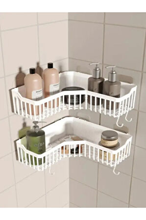 Yapışkanlı Duş Banyo Mutfak Köşesi Sabunluğu ORGANİZER.1 ADET