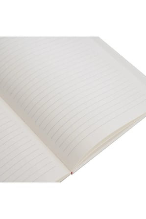 14x20 Cm Çizgili 160 Yaprak Sert Kapak Lastikli Defter Krem Renk 70 Gr Kağıt