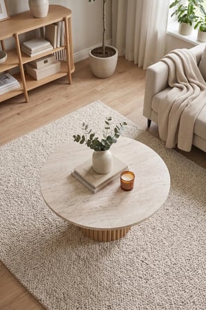 Soyasis Petra Bohem Orta Sehpa 70 cm - Traverten