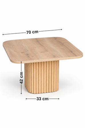 Soyasis Verna Bohem Orta Sehpa 70 cm - Safir Meşe