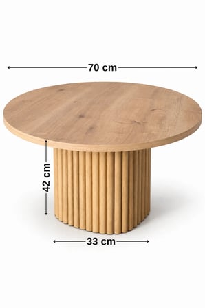 Soyasis Cora Bohem Orta Sehpa 70 cm - Safir Meşe