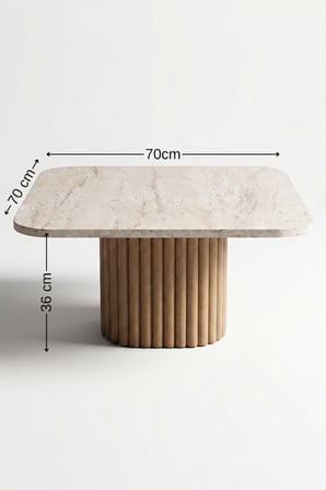 Verna Çıtalı & Bohem Kare Orta Sehpa (70 cm)