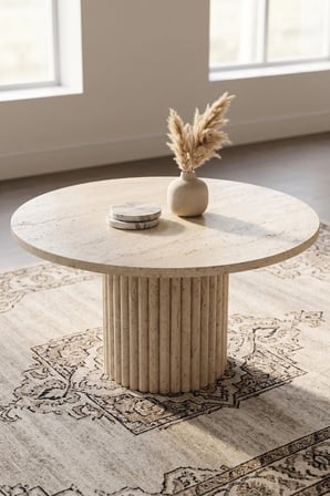 Soyasis Petra Bohem Orta Sehpa 70 cm - Traverten-Traverten