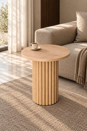 Soyasis Nola Bohem Yan Sehpa 40 cm - Safir Meşe