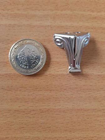 Moda 12 Adet Nikel 2,5 cm Sandık Kutu Ayak