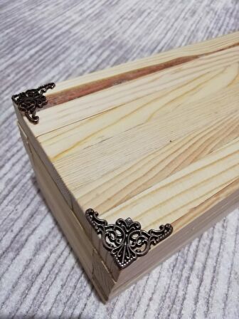 Figür 19x35 mm 12 Adet Oksit Sandık Kapak ve Kutu Köşesi