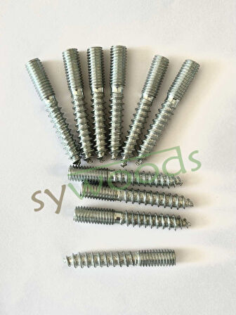 KONİK SEHPA AYAK VİDASI M8 TRİFON SAPLAMA VİDA 5X80 MM 10 ADET