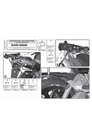 Gıvı Plx538 Suzukı Gsr 600 (06-11) Yan Çanta Taşıyıcı