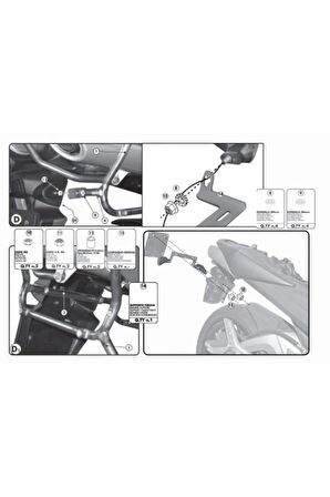 Gıvı Plx538 Suzukı Gsr 600 (06-11) Yan Çanta Taşıyıcı