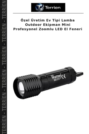 Özel Üretim Ev Tipi Lamba Outdoor Ekipman Mini Profesyonel Zoomlu LED El Feneri