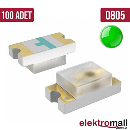 0805 Yeşil SMD LED 100 ADET