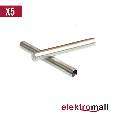 DS18B20 Metal Sensör Kılıfı 6x50mm - 5 Adet