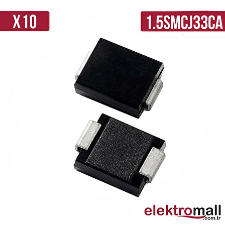 1.5SMCJ33CA DO214 33V 1500W TVS DİYOT - 10 Adet