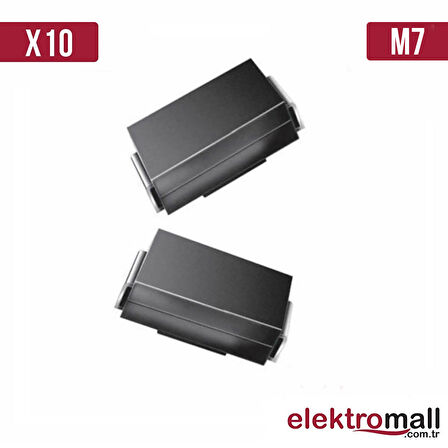 M7 DO214AC 1A 1000V Diyot - 10 Adet