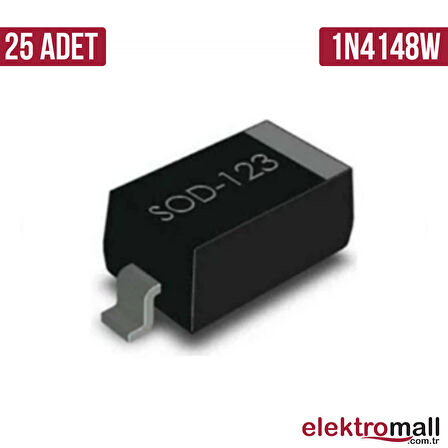 1N4148W Diyot 150mA 75V SOD-123 - 25 ADET