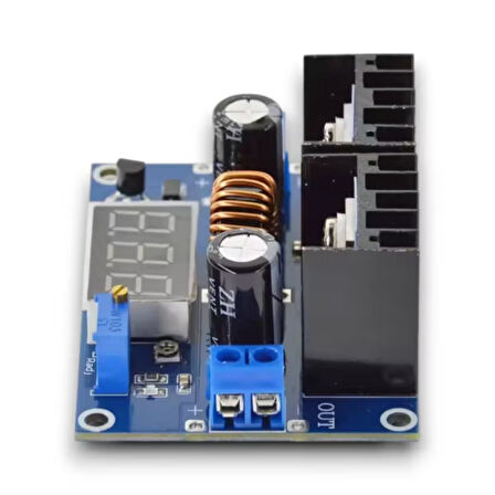 XL4016 200W 8A DC-DC Voltaj Düşürücü - Voltmetreli