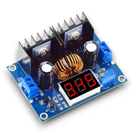 XL4016 200W 8A DC-DC Voltaj Düşürücü - Voltmetreli