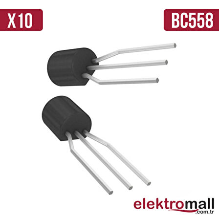 BC558 TO-92 Transistör PNP 30V 100mA - 10 Adet