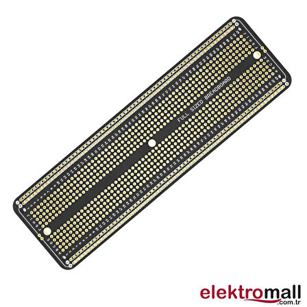 5.2X17.2 CM SİYAH BREADBOARD TİP ÇİFT TARAFLI DELİKLİ PERTİNAKS PLAKET