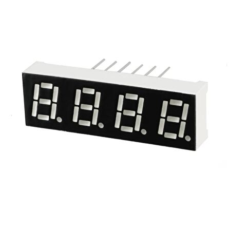 0.36 İNÇ 4 BASAMAKLI KIRMIZI ANOT 7 SEGMENT GÖSTERGE- 5 ADET