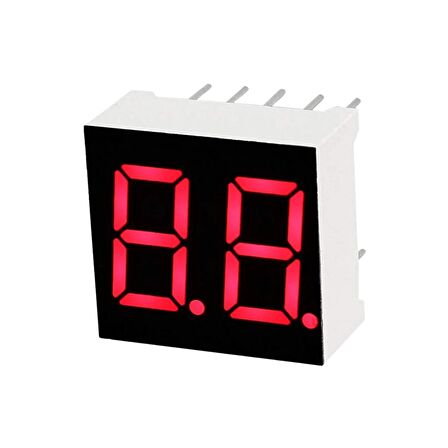 0.36 İNÇ 2 BASAMAKLI KIRMIZI KATOT 7 SEGMENT GÖSTERGE - 3 ADET