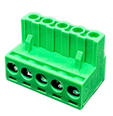5 Pin 5.08mm Dişi Yeşil Klemens 10 Adet