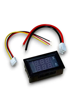 Dijital Voltmetre ve Ampermetre DC 0-100V 10A