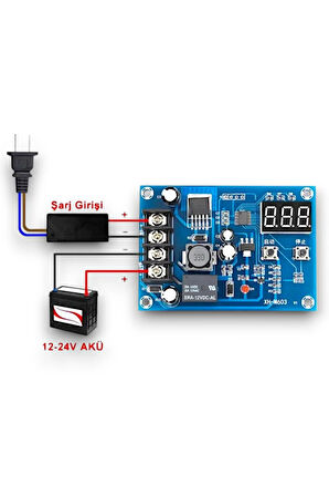 Şarj Kontrol Devresi 12-24V Jel Akü Ve Lityum Pil Uyumlu Xh-m603