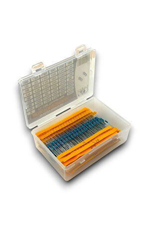 Metal Film Direnç Seti 50 Çeşit 1000 Parça Dip 1/4 Direnç %1