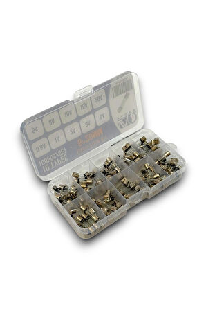 5X20MM CAM SİGORTA SETİ 10 TİP 100 PARÇA