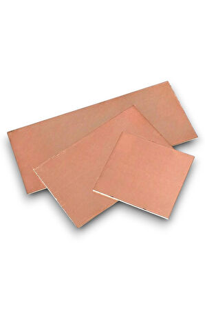 3 Çeşit Çift Taraflı Bakır Plaket Seti FR2 - 80x87x2mm - 140x87x2mm - 200x87x2mm